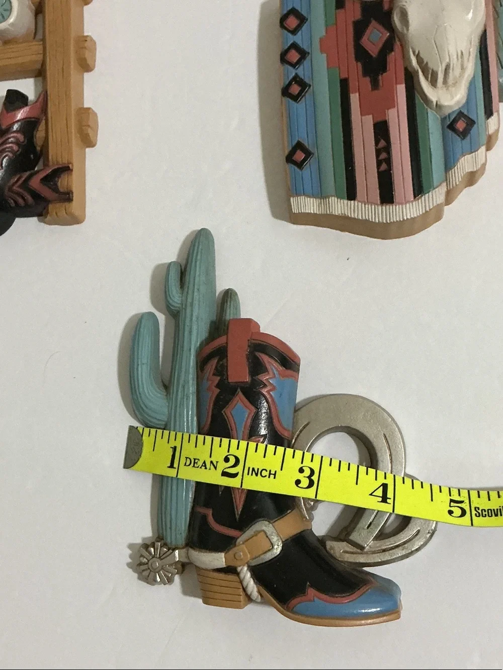 Southwestern Decorative Magnet Set in Teal, Tan, Rust, Cream